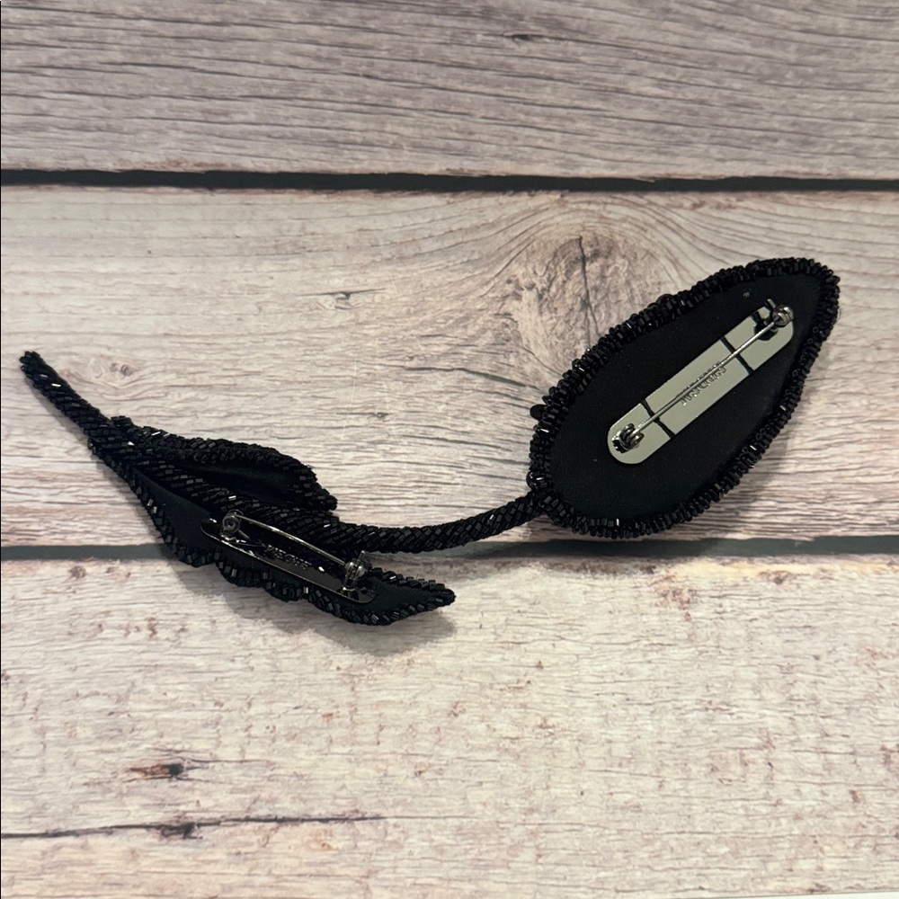 Erdem Black Beaded Brooch - Picture 6 of 13